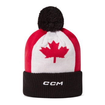 Jégkorong képviselet téli sapka Canada Pom Flag