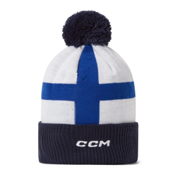 Jégkorong képviselet téli sapka Finland Pom Flag