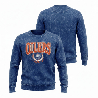 Edmonton Oilers férfi pulóver US Edit Crewneck