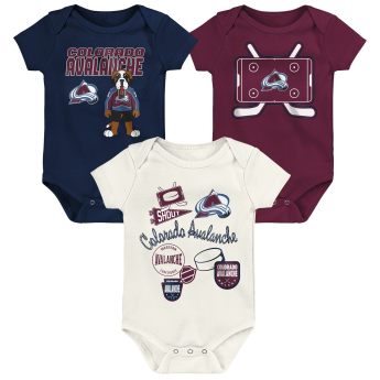 Colorado Avalanche rugdalózó Littlest Player 3Pk Creeper Se