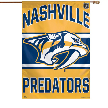 Nashville Predators zászló Wordmark Single-Sided Vertical