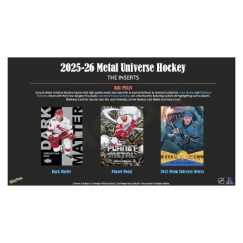 NHL dobozok NHL hokikártyák 2025-26 Upper Deck Skybox Metal Universe Blaster Box