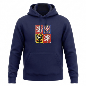 Jégkorong képviselet férfi kapucnis pulóver Czech republic Emblem Navy