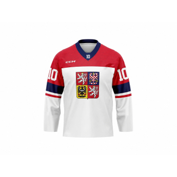 Jégkorong képviselet hoki mez Roman Červenka #10 CCM Fandres replica 2026 white