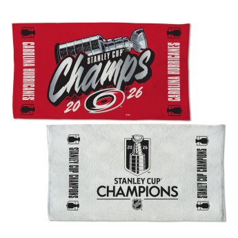 Carolina Hurricanes fürdőlepedő NHL 2026 Stanley Cup Champions Locker Room On-Ice Celebration