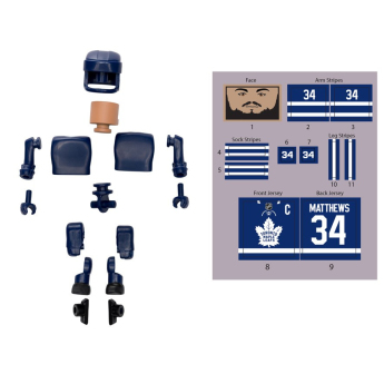 Toronto Maple Leafs bábu Auston Matthews #34 NHL Construct