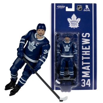 Toronto Maple Leafs bábu Auston Matthews #34 NHL McFarlane Articulated