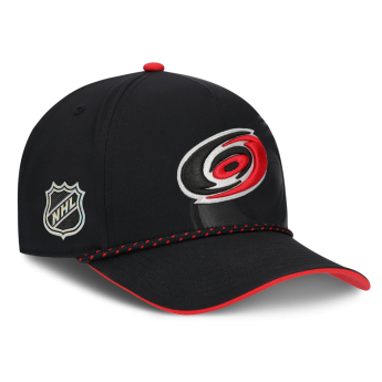 Carolina Hurricanes baseball sapka NHL Fanatics Black On Stage Podium Draft A-Frame Adjustable