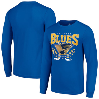 St. Louis Blues férfi póló Team Logo Graphic Long Sleeve T-Shirt - Blue