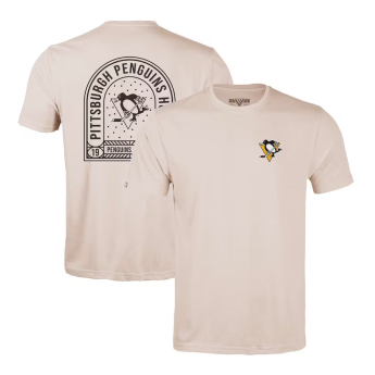 Pittsburgh Penguins férfi póló NHL Levelwear Richmond Stained Glass T-Shirt - Khaki