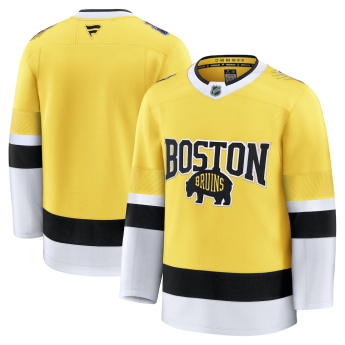 Boston Bruins hoki mez NHL 2026 Stadium Series Premium Jersey - Gold