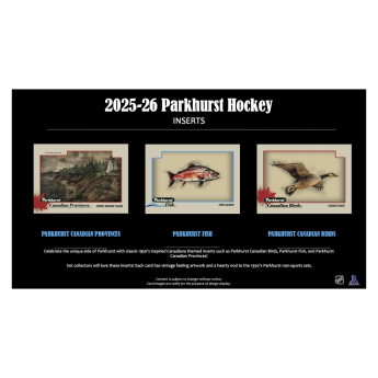 NHL termékek NHL hokikártyák 2025-26 Upper Deck Parkhurst Hockey Hobby box