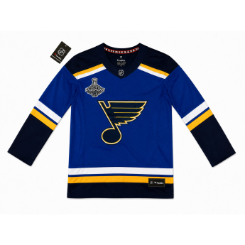 St. Louis Blues gyerek jégkorong mez NHL Premier Home Stanley Cup Champions 2019 Patch