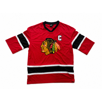 Chicago Blackhawks férfi póló NHL Soccer Style Jersey Home Style