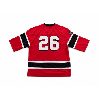 Chicago Blackhawks férfi póló NHL Soccer Style Jersey Home Style