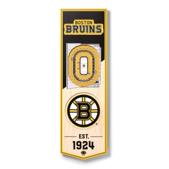 Boston Bruins fali tábla NHL Banner na stěnu W Sports Stadium Logo