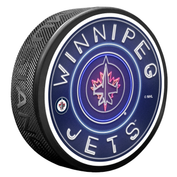 Winnipeg Jets korong NHL Neon