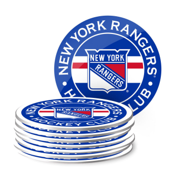 New York Rangers alátét NHL 8pk Coaster Stripe De