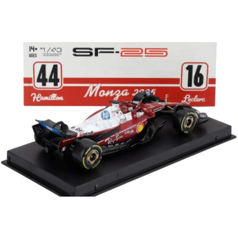 autó és motor modellek modell 1/43 Scuderia Ferrari SF-25 Charles Leclerc #16 Monza 2025 Signature