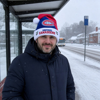 Montreal Canadiens téli sapka foco colorblock santa hat