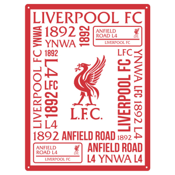 FC Liverpool fali tábla Large Montage Sign