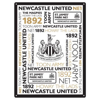 Newcastle United fali tábla Large Montage Sign