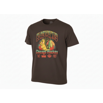 Chicago Blackhawks férfi póló Sigma 47 Foundation brown