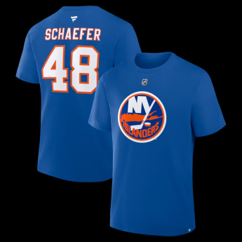 New York Islanders férfi póló Fanatics Authentic Stack Name & Number T-Shirt - Royal