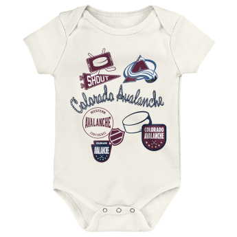 Colorado Avalanche rugdalózó Littlest Player 3Pk Creeper Se