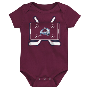 Colorado Avalanche rugdalózó Littlest Player 3Pk Creeper Se