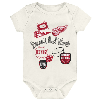 Detroit Red Wings rugdalózó Littlest Player 3Pk Creeper Se