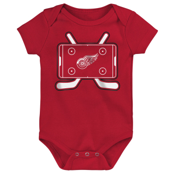 Detroit Red Wings rugdalózó Littlest Player 3Pk Creeper Se
