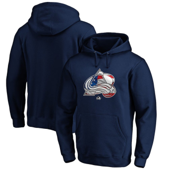Pánská mikina Colorado Avalanche NHL Navy Banner Wave Logo Pullover Hoodie