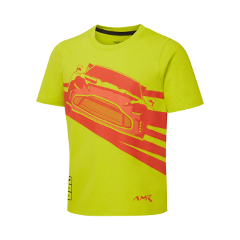 Aston Martin gyerek póló AMR Graphic yellow 2026