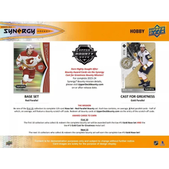 NHL dobozok NHL hokikártyák 2023-24 Upper Deck Synergy Hobby Box