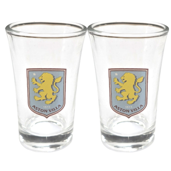 Aston Villa 2 féldecis pohár szett 2pk Shot Glass Set