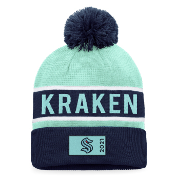 Seattle Kraken téli sapka Traditional Navy-Icy Blue