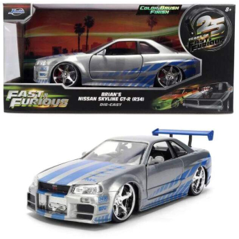 Model Rychle a zběsile Nissan Skyline GTR - Anniversary edition 1:24