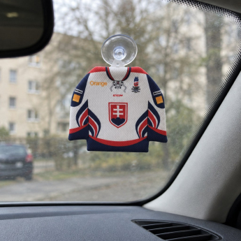 Jégkorong képviselet mini dressz az autóba Slovakia Ice Hockey Team White