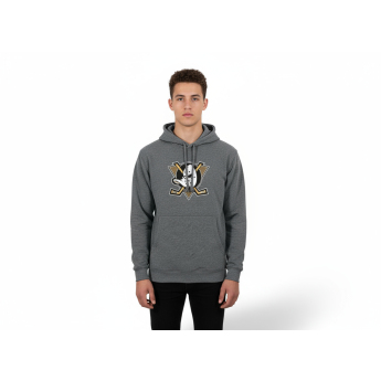 Anaheim Ducks férfi pulóver Core Logo Charcoal Slide grey