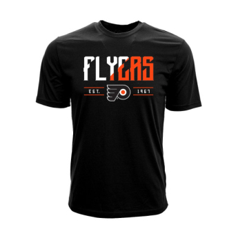 Philadelphia Flyers férfi póló NHL Levelwear Splitter black