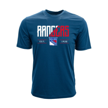 New York Rangers férfi póló NHL Levelwear Splitter Tee