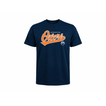 Edmonton Oilers férfi póló NHL Tail Sweep Tee