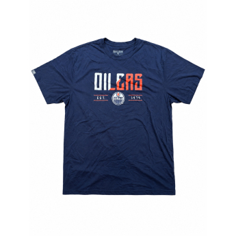 Edmonton Oilers férfi póló NHL Splitter Tee