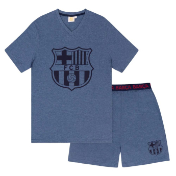 FC Barcelona férfi pizsama Short Blue Marl