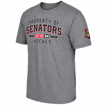 Ottawa Senators férfi póló CCM Property Block Tri-Blend grey