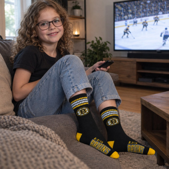 Boston Bruins gyerek zokni 4 Stripes Crew