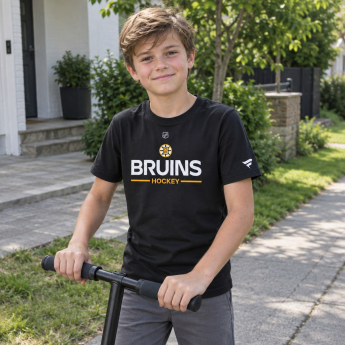 Boston Bruins gyerek póló Apro Wordmark Ss black