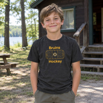 Boston Bruins gyerek póló Goal Tender Ss Triblend