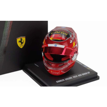 Model přilby Charles Leclerc - SF Abu Dhabi 2024 1:5 LookSmart